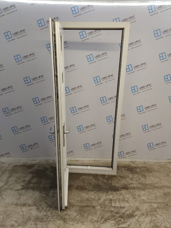 Used White Upvc Back Door 820mm x 2030mm C12D10 - Image 4