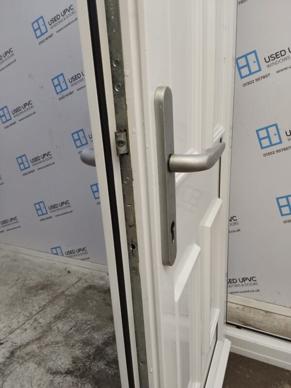 Used White Upvc Back Door 820mm x 2030mm C12D10 - Image 6