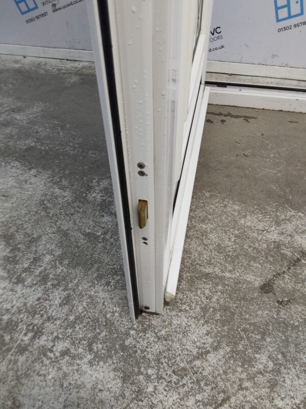 Used White Upvc Back Door And Toplight 915mm x 2285mm 0803 - Image 6