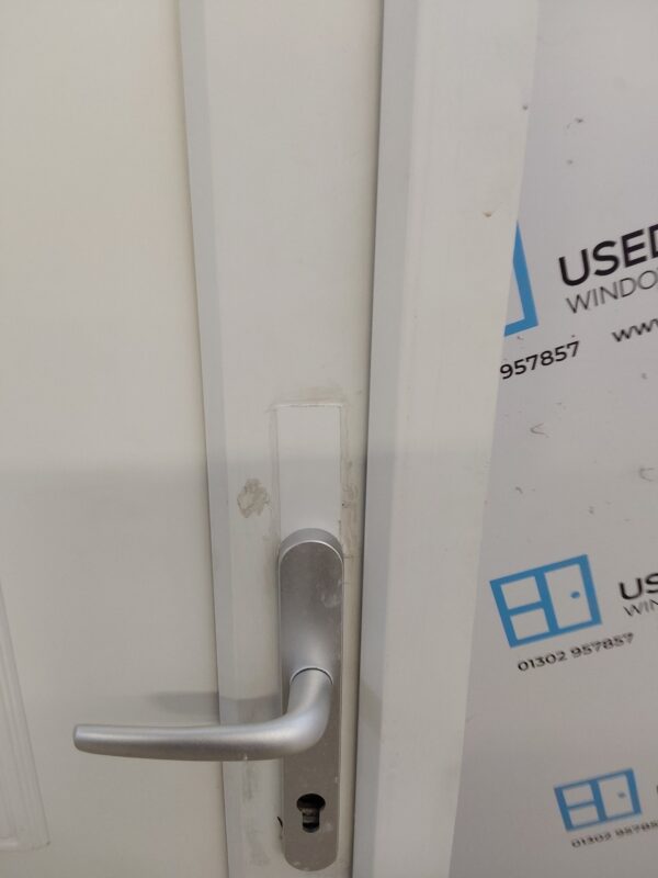 Used White Upvc Back Door 1020mm x 2125mm 0622 - Image 7