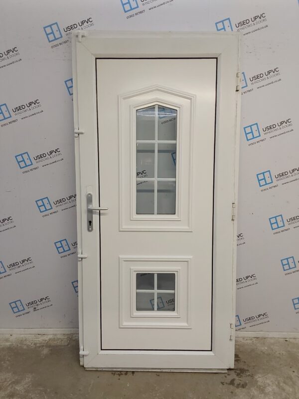 Used White Upvc Back Door 1020mm x 2125mm 0622 - Image 2