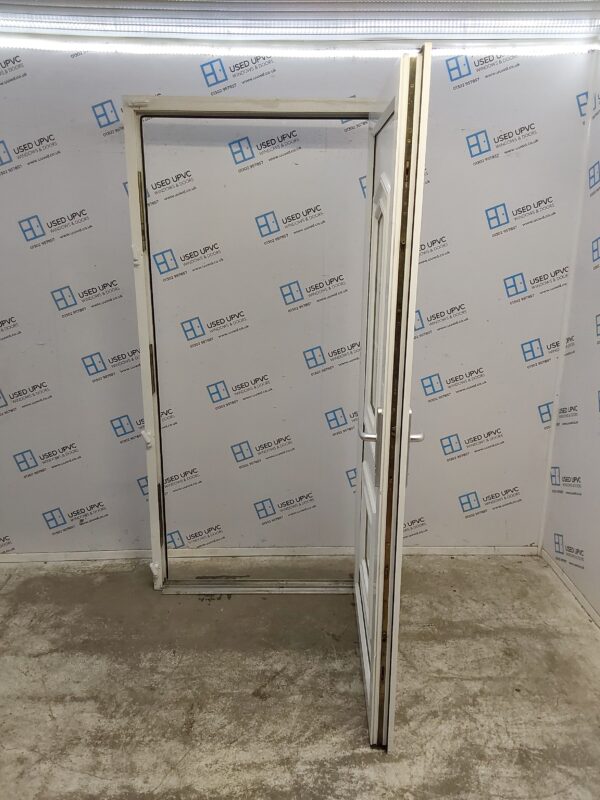 Used White Upvc Back Door 1020mm x 2125mm 0622 - Image 3