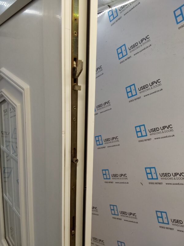 Used White Upvc Back Door 1020mm x 2125mm 0622 - Image 4