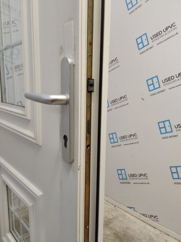 Used White Upvc Back Door 1020mm x 2125mm 0622 - Image 5