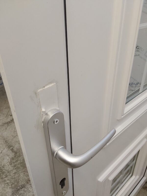 Used White Upvc Back Door 1020mm x 2125mm 0622 - Image 8