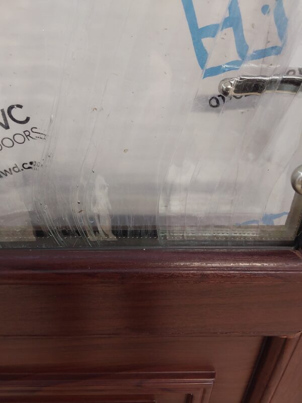 Used Rosewood Upvc Back Door 915mm x 2025mm (Reduce To 890mm) 0411 - Image 10