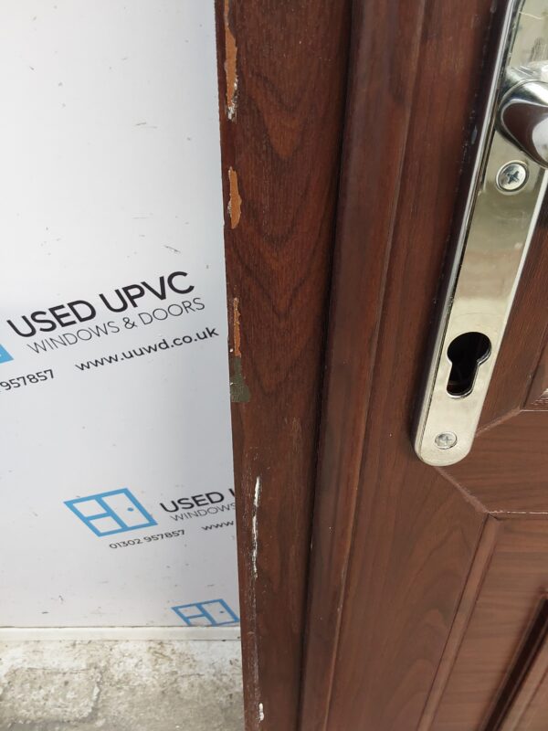 Used Rosewood Upvc Back Door 915mm x 2025mm (Reduce To 890mm) 0411 - Image 7