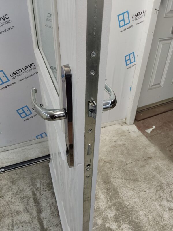Used White Composite Back Door 920mm x 2070mm 0263 - Image 5
