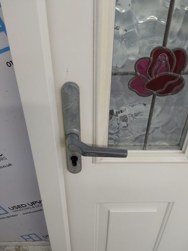 Used White Upvc Back Door 870mm x 2020mm 0189 - Image 8