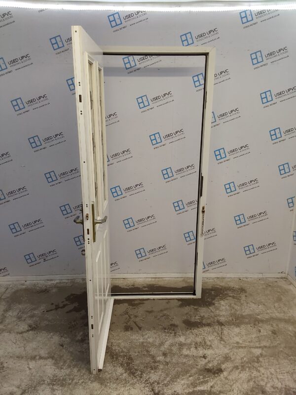 Used White Upvc Back Door 870mm x 2020mm 0189 - Image 3
