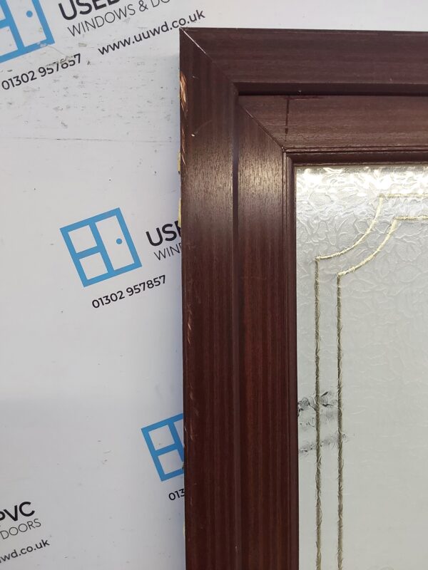 Used Woodgrain Upvc Back Door 895mm x 2085mm (Reduce To 880mm) 0029 - Image 7