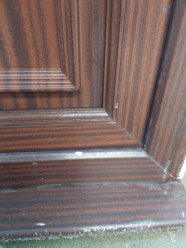 Used Woodgrain Upvc Back Door 895mm x 2085mm (Reduce To 880mm) 0029 - Image 8