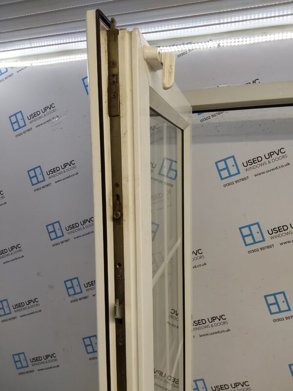 Used White Upvc French Doors 1520mm x 2080mm EA7 - Image 3