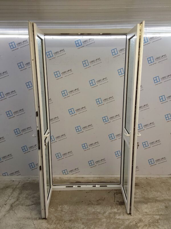 Used White Upvc French Doors 1215mm x 2340mm EA8 - Image 3