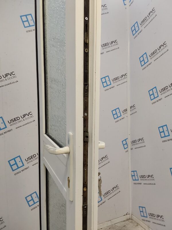 Used White Upvc French Doors 1215mm x 2340mm EA8 - Image 5