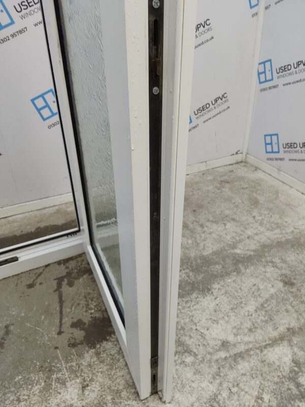 Used White Upvc French Doors 1215mm x 2340mm EA8 - Image 6