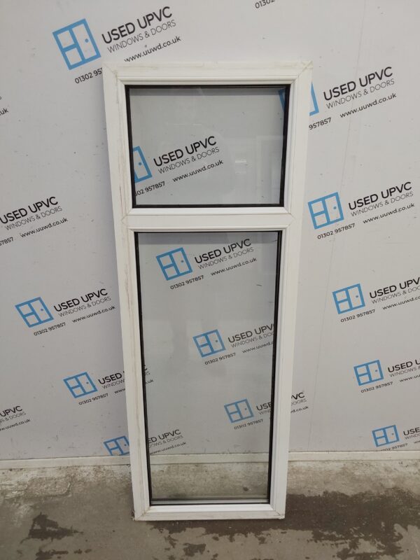 Used White Upvc Window 530mm x 1470mm W0003 - Image 2