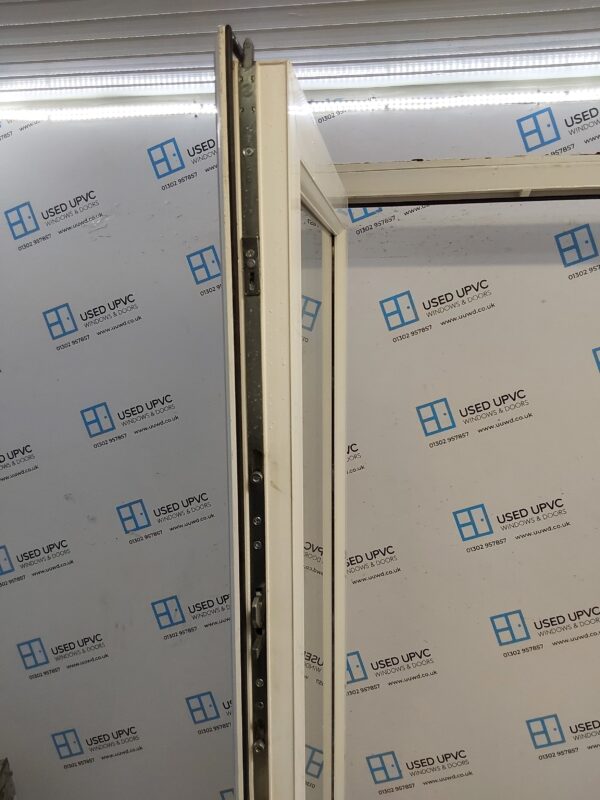 Used White Upvc French Doors 1810mm x 2110mm (Reduce To 1795mm x 2095mm) EA9 - Image 3