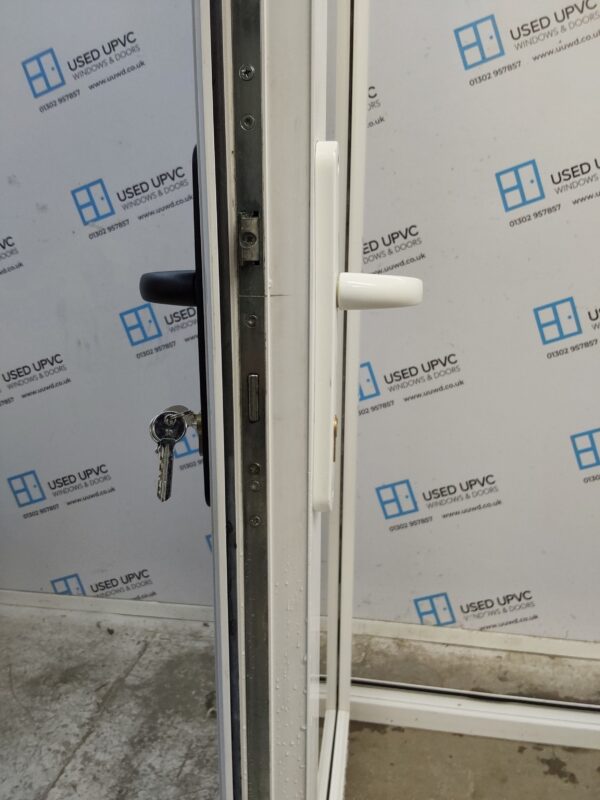 Used White Upvc French Doors 1810mm x 2110mm (Reduce To 1795mm x 2095mm) EA9 - Image 4