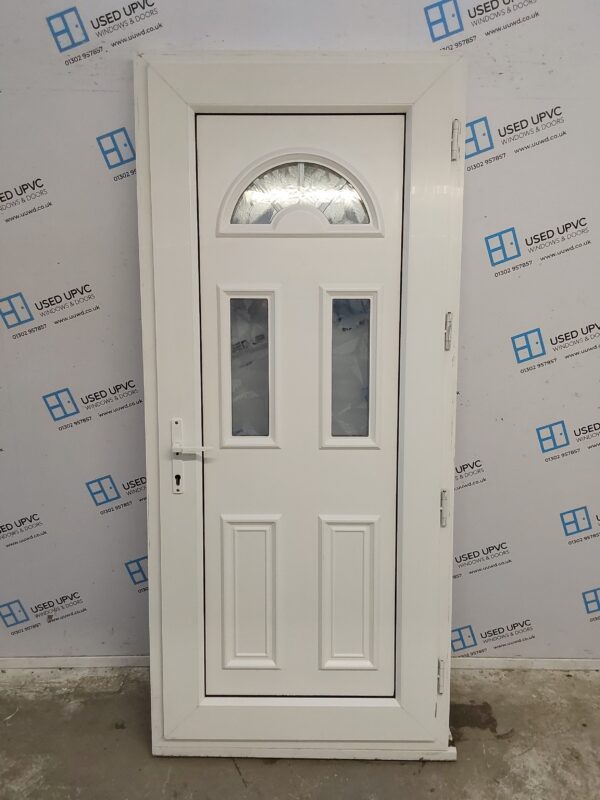 Used White Upvc Back Door 910mm x 2070mm 0822 - Image 2