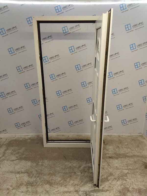 Used White Upvc Back Door 910mm x 2070mm 0822 - Image 3