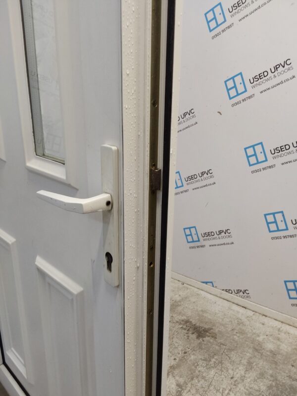 Used White Upvc Back Door 910mm x 2070mm 0822 - Image 5