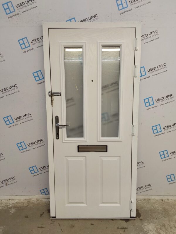 Used White Composite Front Door 910mm x 1995mm 0790 - Image 2