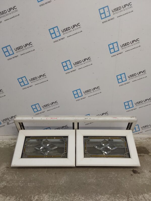 Used White Upvc Window 1225mm x 415mm C3049 - Image 2