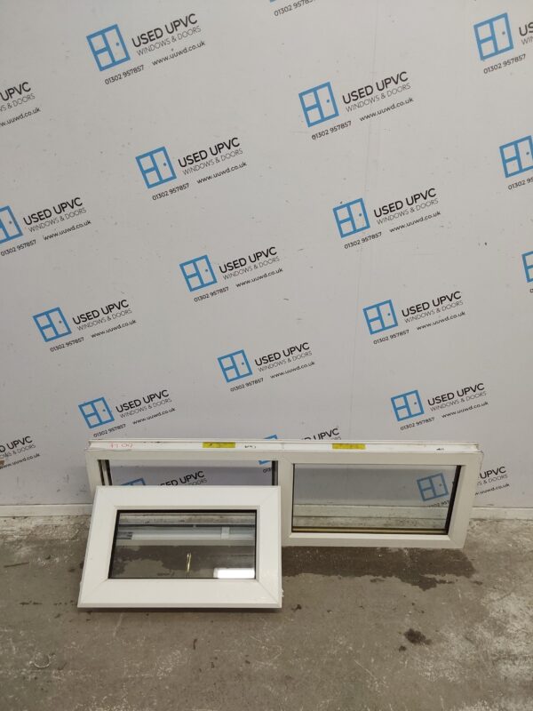 Used White Upvc Window 1205mm x 390mm C3087 - Image 2