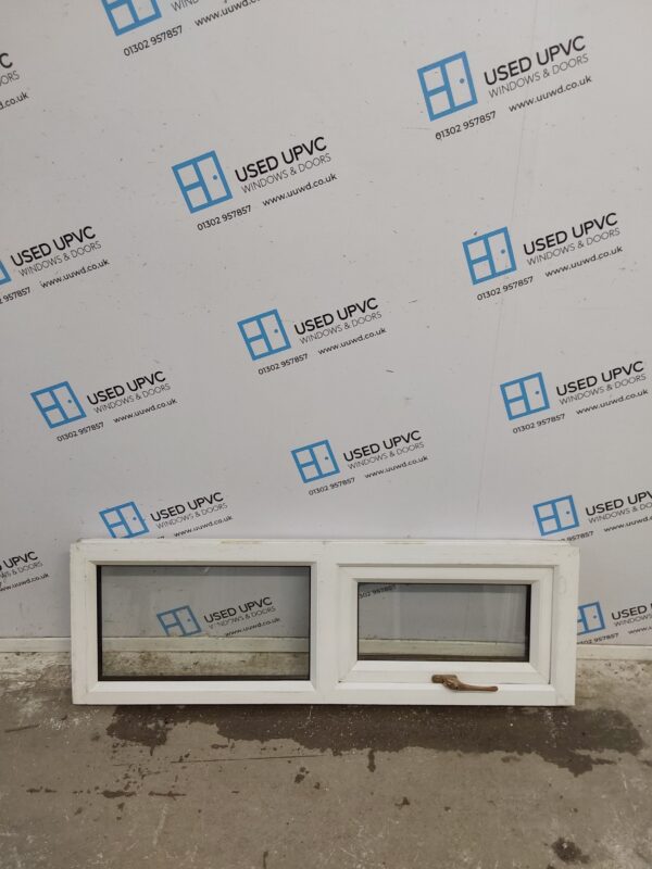 Used White Upvc Window 1205mm x 390mm C3087 - Image 3