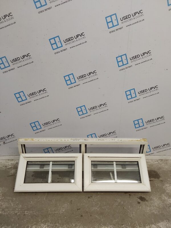 Used White Upvc Window 1190mm x 365mm C3089 - Image 2