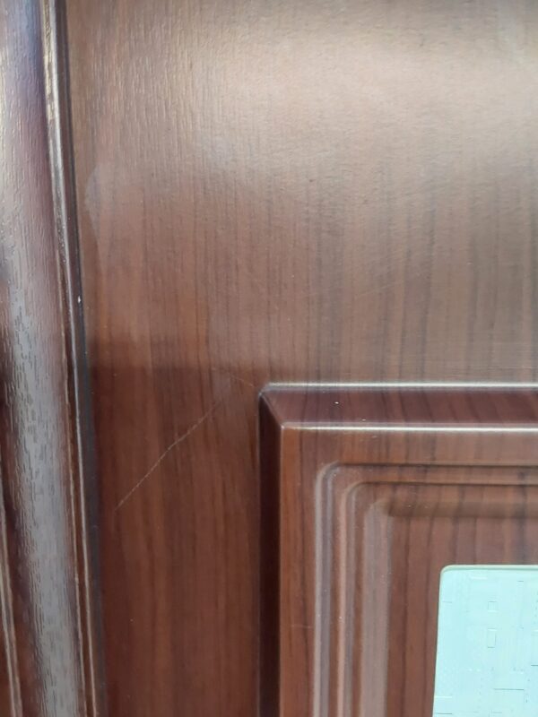 Used Rosewood Upvc Back Door 895mm x 2055mm (Reduce To 875mm) 0775 - Image 9