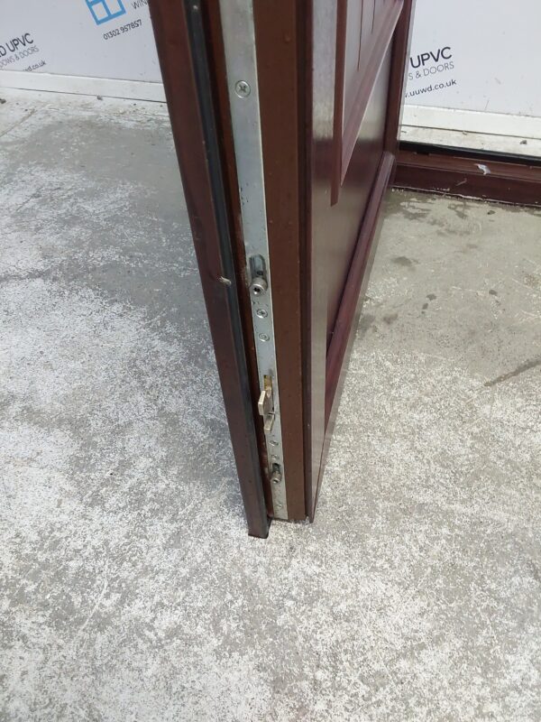 Used Rosewood Upvc Back Door 895mm x 2055mm (Reduce To 875mm) 0775 - Image 6