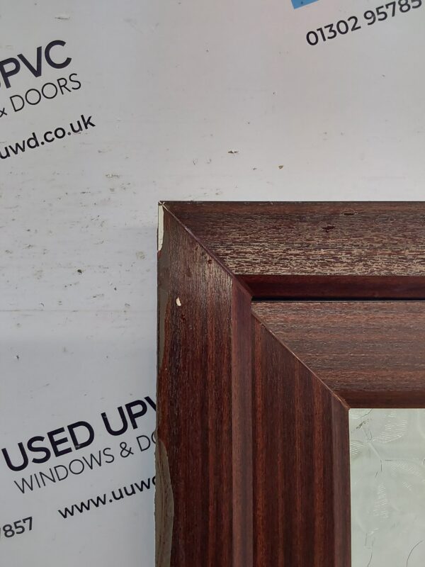 Used Woodgrain Upvc Back Door 920mm x 2055mm (Reduce To 900mm) 0699 - Image 9