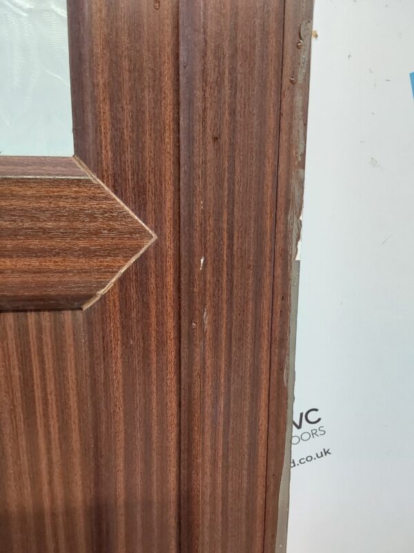 Used Woodgrain Upvc Back Door 920mm x 2055mm (Reduce To 900mm) 0699 - Image 10