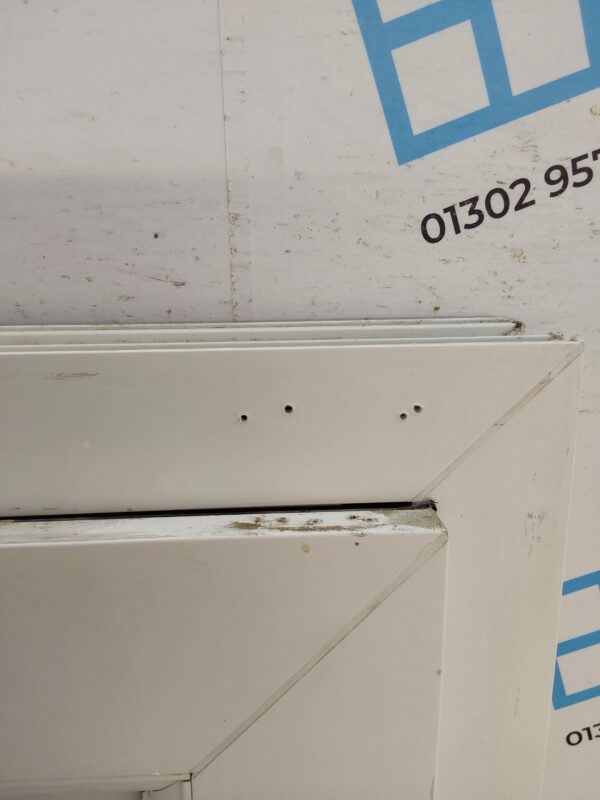 Used White Upvc Back Door 930mm x 2050mm (Reduce To 910mm) 0599 - Image 7