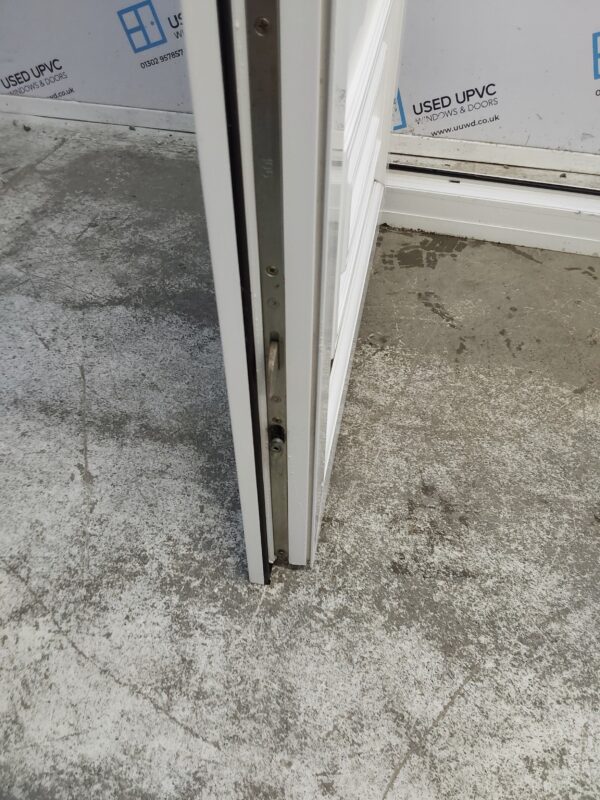 Used White Upvc Back Door 930mm x 2050mm (Reduce To 910mm) 0599 - Image 6