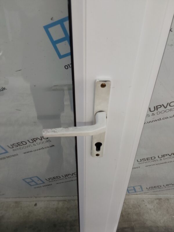 Used White Upvc Full Glass Door And Side Panel 1480mm x 2290mm DS004 - Image 14
