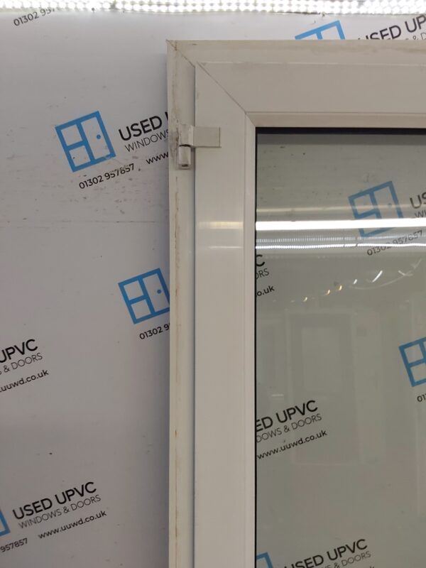Used White Upvc Full Glass Door And Side Panel 1480mm x 2290mm DS004 - Image 8