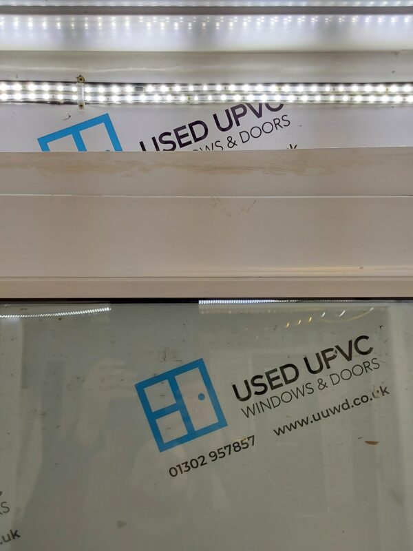 Used White Upvc Full Glass Door And Side Panel 1480mm x 2290mm DS004 - Image 9