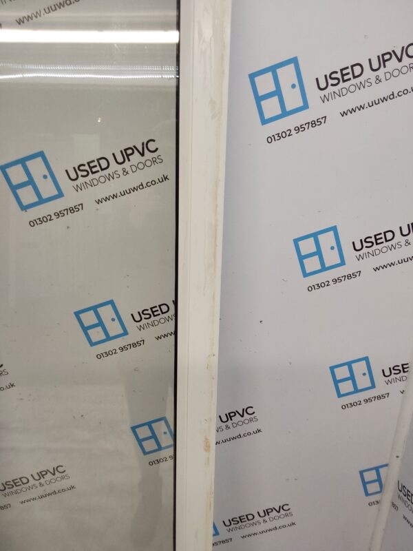 Used White Upvc Full Glass Door And Side Panel 1480mm x 2290mm DS004 - Image 11