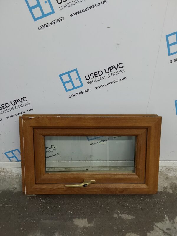 Used Oak Upvc Window 710mm x 415mm W0435 - Image 3