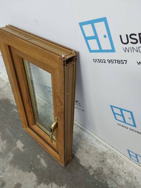 Used Oak Upvc Window 710mm x 415mm W0435 - Image 4