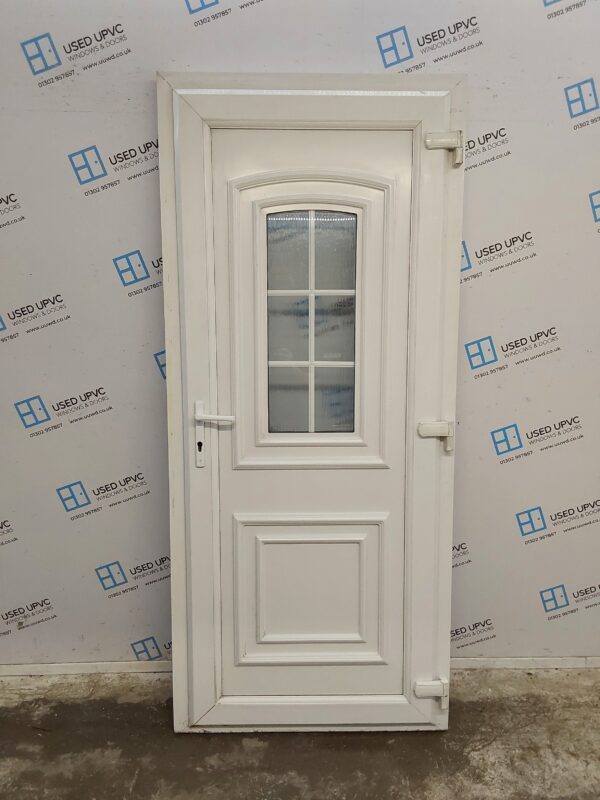 Used White Upvc Back Door 910mm x 2070mm 0775 - Image 2
