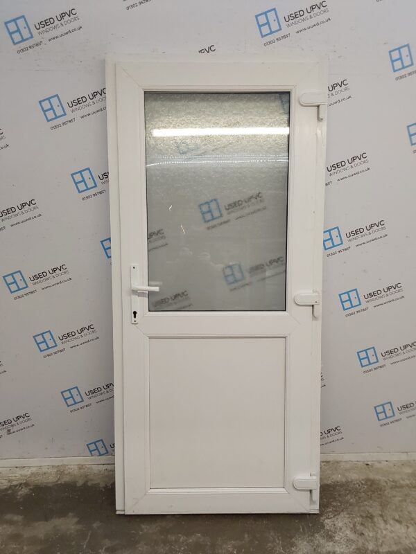 Used White Upvc Back Door 930mm x 2030mm 0645 - Image 2