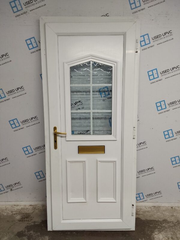 Used White Upvc Front Door 880mm x 2040mm 0453 - Image 2
