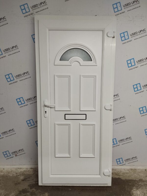 Used White Upvc Front Door 920mm x 2050mm 0424 - Image 2