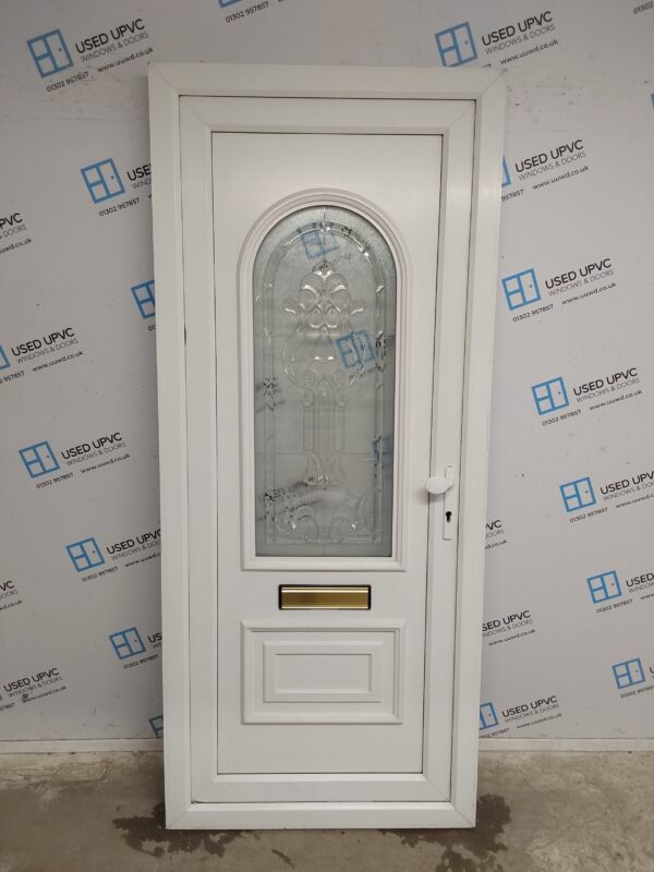 Used White Upvc Front Door 900mm x 2090mm 0283