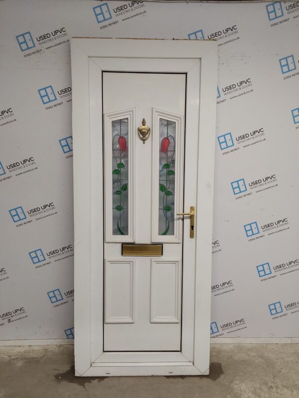 Used White Upvc Front Door 885mm x 2135mm 0547