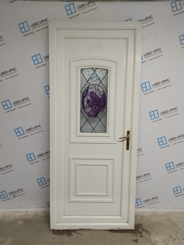 Used White Upvc Back Door 915mm x 2165mm 0180
